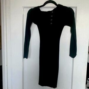 NWT Women's Black Bodycon Knit Dress